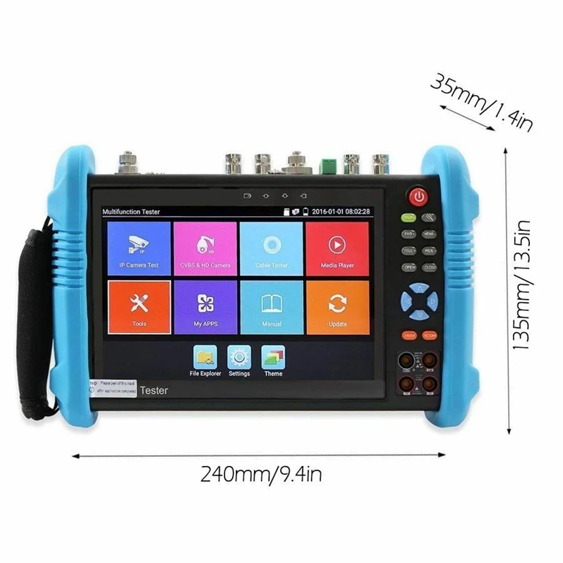 4 к AHD CVI TVI SDI мультиметр TDR 7 дюймов H.265 камера тестер IPC-9800MOVTADHS плюс CCTV тестер США штекер
