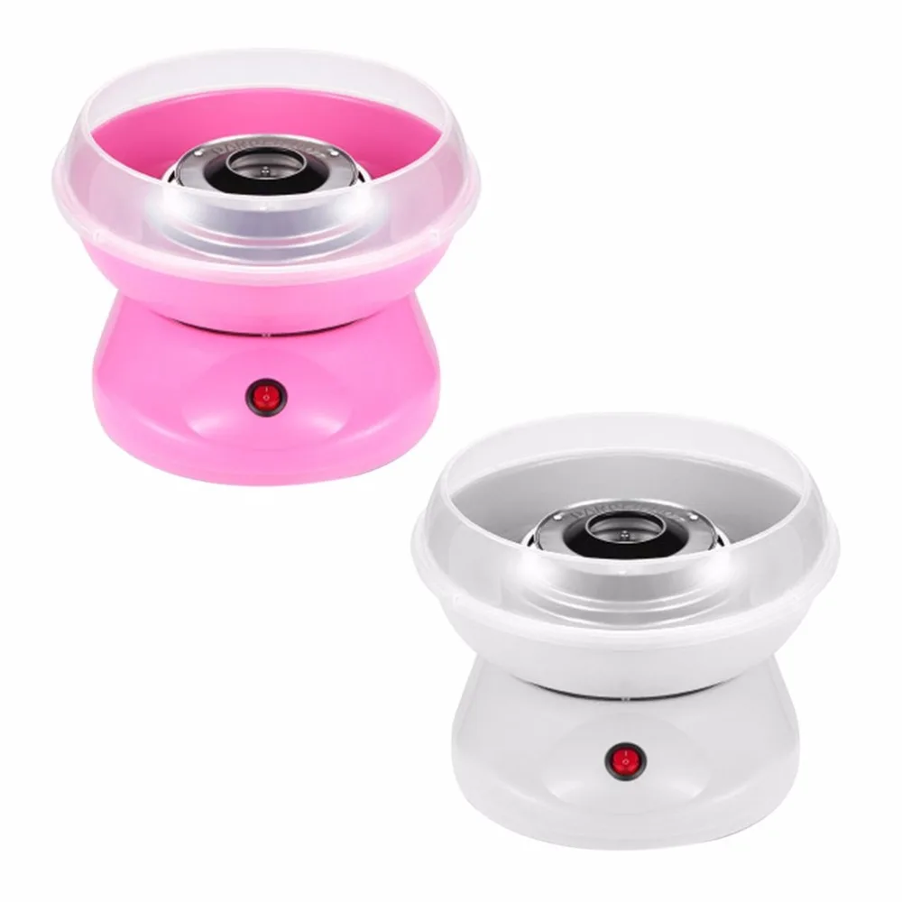 

Children's Household Mini Electric Cotton Candy Maker Machine DIY Sugar Machine Children Birthday Gifts EU Plug Pink White Color