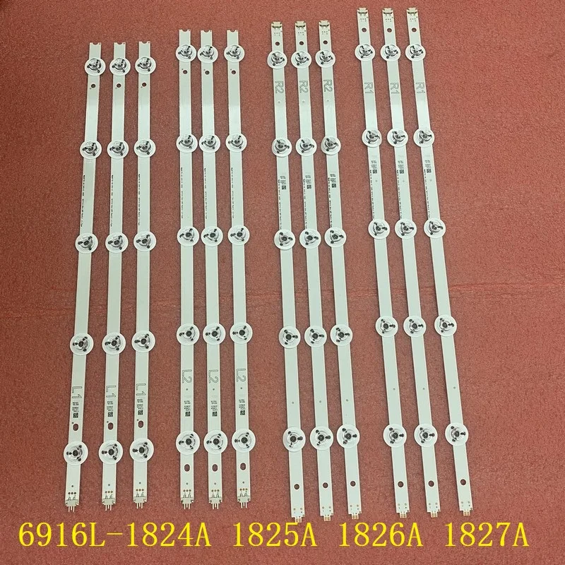 

5set=60pcs LED bar for Panasonic TX-50AS740 TX-50AS650 TH-50AS670C 6916L-1824A 1825A 1826A 1827A 50 V14 Slim DRT L1 L2 R1 R2