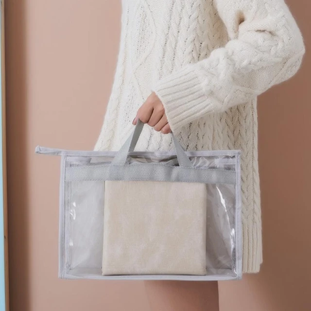 Sac À Chaussures Transparent Avec Fermeture Éclair - Grande Capacité -  Imperméable - Respirant - Résistant À L'Humidité - Pour