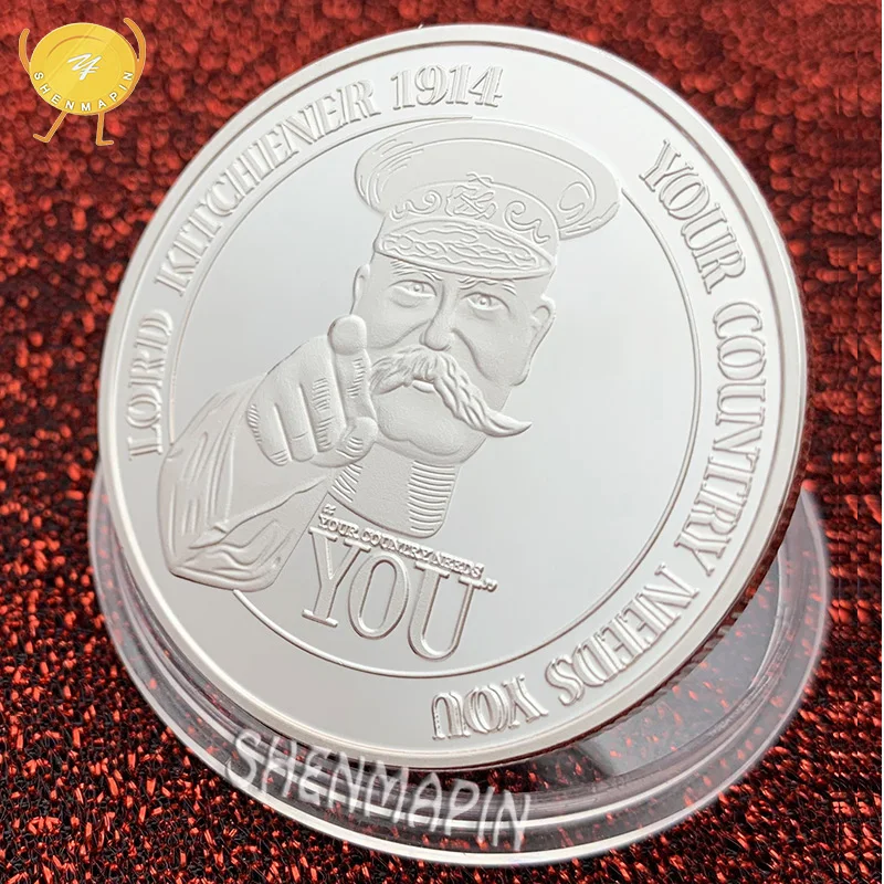 1914-1918 годы Первая мировая война памятная монета Властелин Китченер 1914 честь