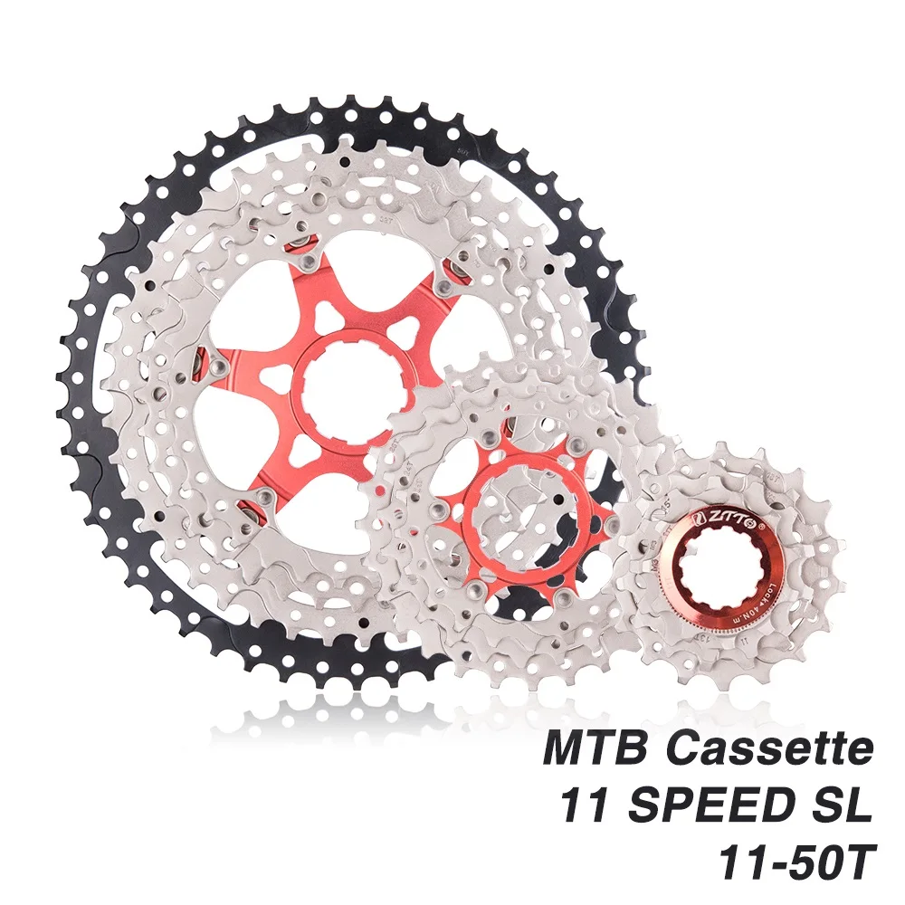 

MTB 11s 11-50T SL Cassette UltraLight Wide Ratio 11 Speed Freewheel Mountain Bike Bicycle sprockets for k7 X1 XO1 XX1 m9000