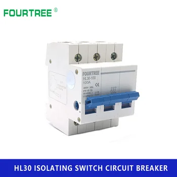 

HL30 Isolating Circuit Breaker Household Main Switch Function Disconnector Isolator 1P 2P 3P 4P 32A 63A 100A Laser Printing