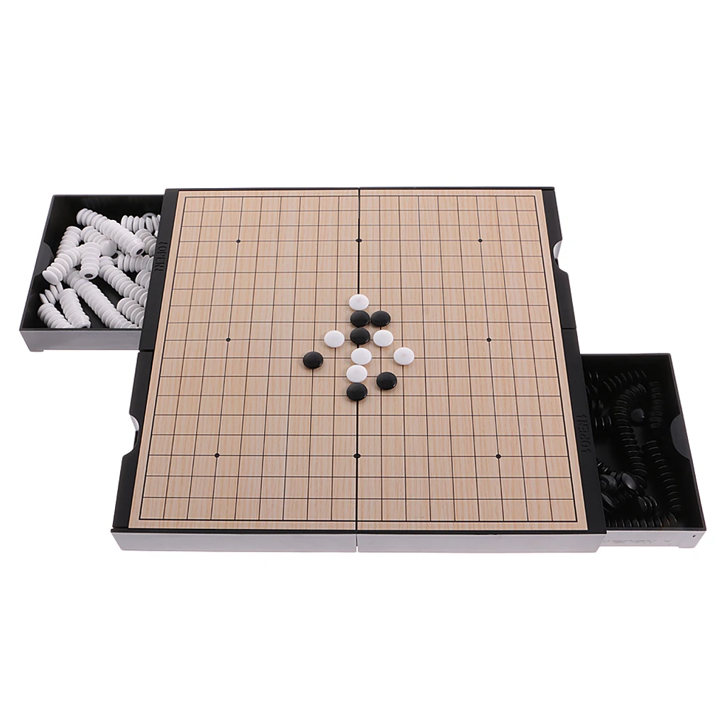 2 в 1 магнитная двусторонняя доска китайский Шахматный набор Weiqi Go игра игрушки подарок