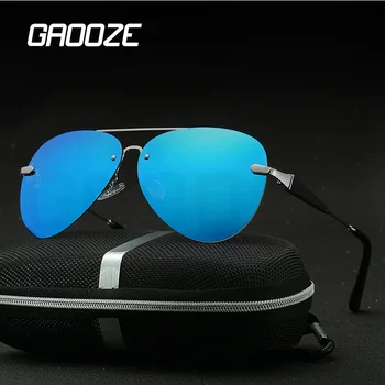 

GAOOZE Polarized Sunglasses Classic Vintage Sunglasses Pilot Anti-glare Glasses for Driving/travel/work Polarized LXD129