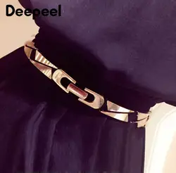 Deepeel 1 шт. 1,2X68 см/1,5X65 см/1,7X68 см металлическая эластичная лента широкий женский эластичный пояс модные эластичные пояса из полиэстера