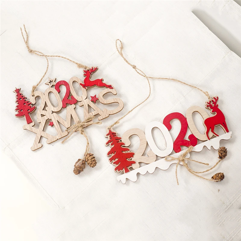 Новинка, новогоднее натуральное Рождественское дерево, Елочное украшение Noel, Рождественское украшение для дома, деревянная подвеска, подарок Navidad