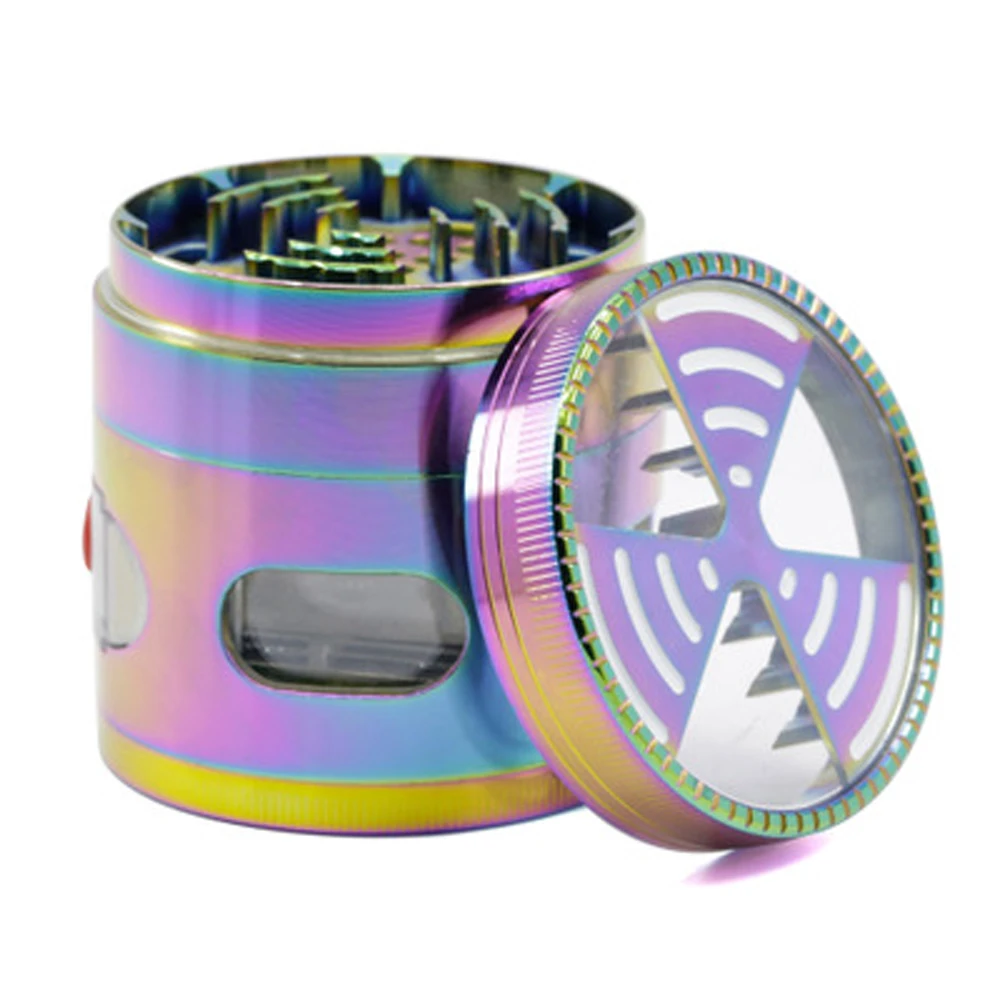 Zinc Alloy Grind Smoking Grinders Tobacco Grinder 63mm Cigarette Crush Cigarette Rolling Machine With Drawer Smoking Accessories