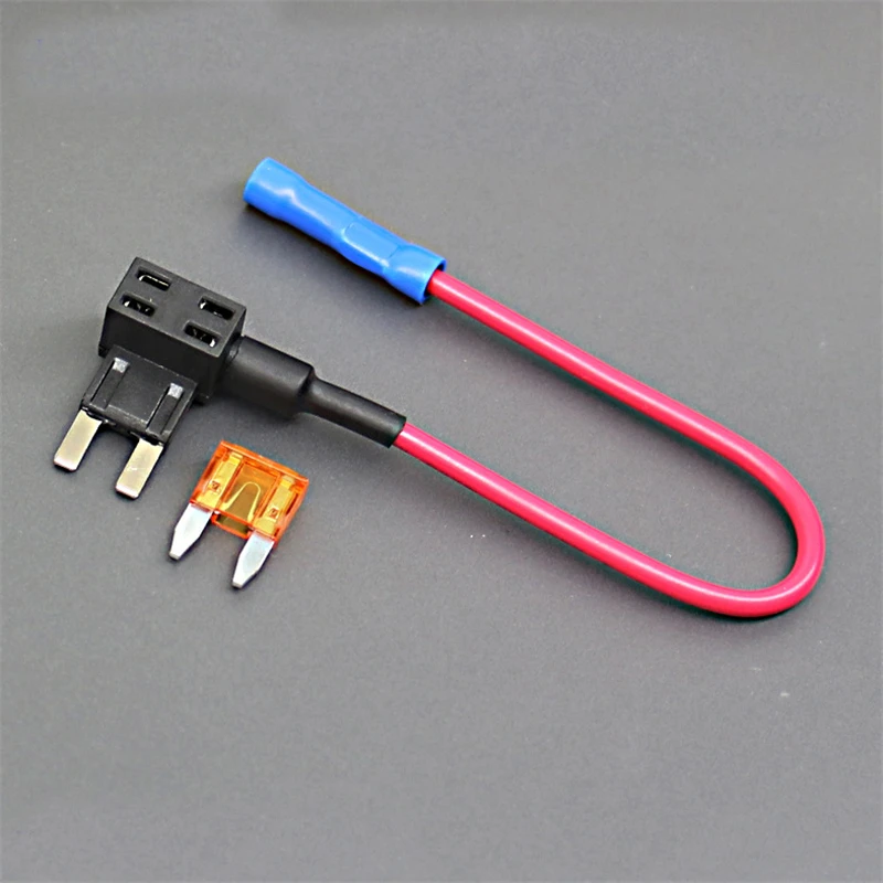 12V uchwyt bezpiecznika add-a-circuit TAP Adapter Micro2 Mini mały standardowy ATM APM Blade Auto bezpiecznik z uchwytem z bezpiecznikiem 10A bezpiecznik samochodowy