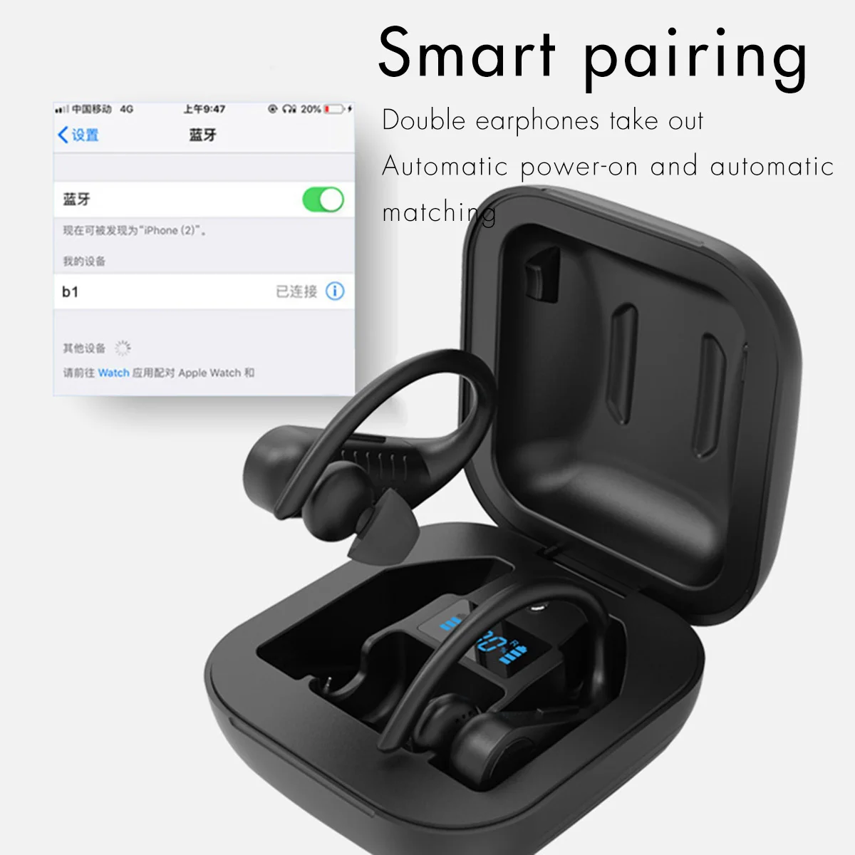 TWS Wireless Earbuds Headphone 5.0 