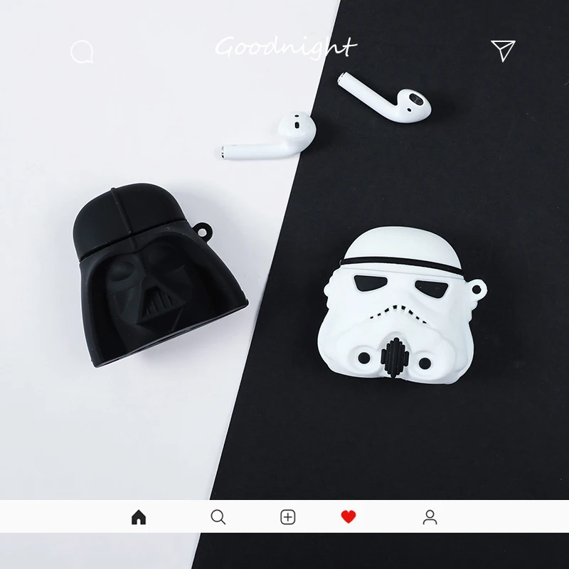 

For AirPods Case Darth Vader Soilder Carabiner Soft Cover