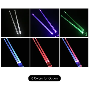 

A Pair of 5A Drumsticks Drum Sticks Light Up Drumsticks Jazz Drumstick Drum Set Accessories