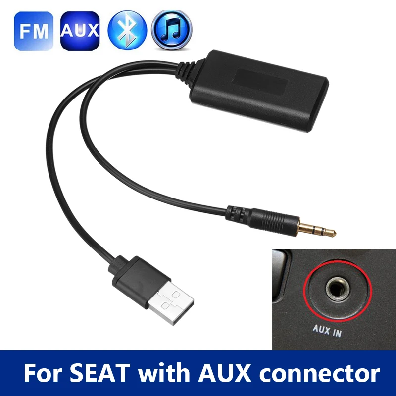 Автомобильный Aux приемник 4 1 беспроводной Bluetooth 3 5 мм стерео разъем музыкальный