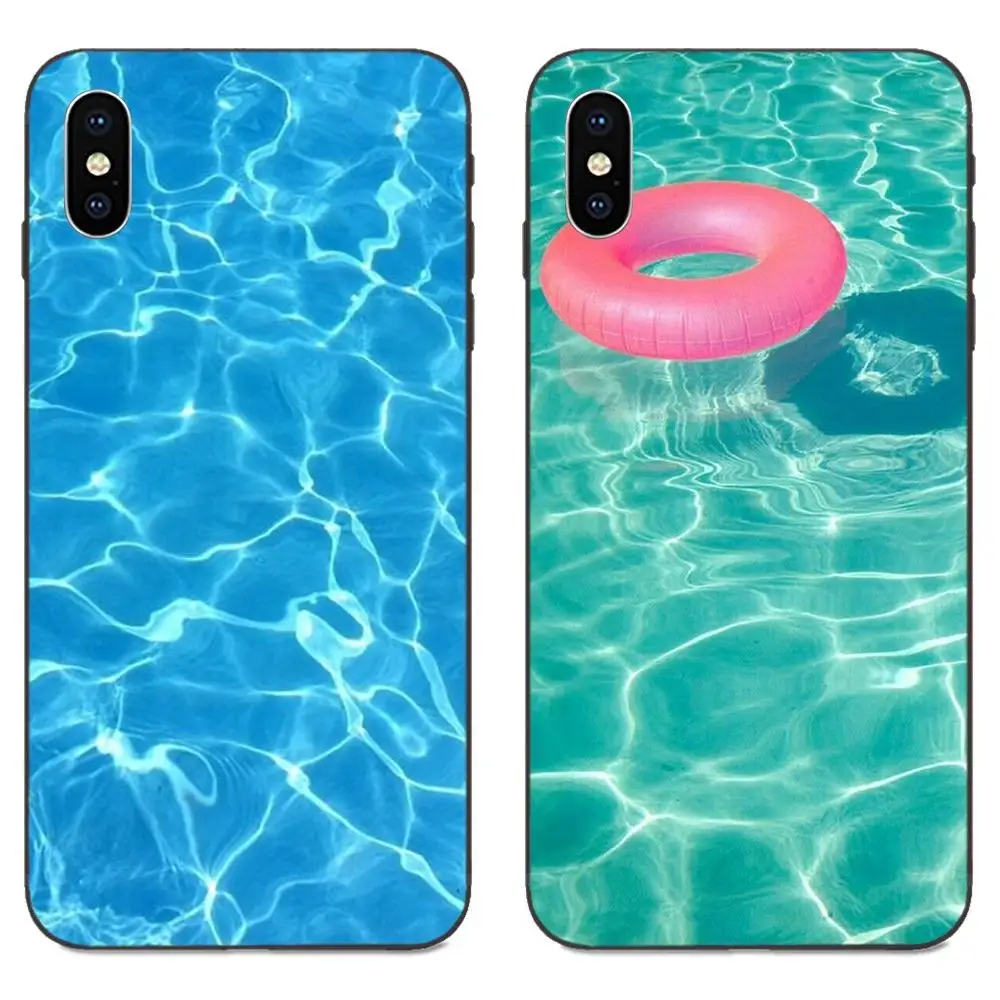 Мягкий модный чехол для телефона Бассейн прекрасный Apple IPhone X XS Max XR 4 4s 5 5S SE 6 6S 7 8