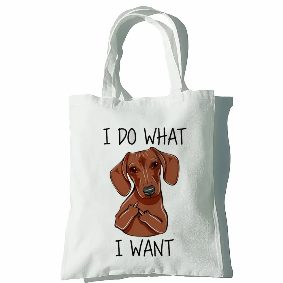 canvas shoulder bags military Life Is Better With A Dachshund Funny Handbags Shoulder Bags Casual Shopping Girls Handbag Women Elegant Canvas Bag best Shoulder Bags Shoulder Bags