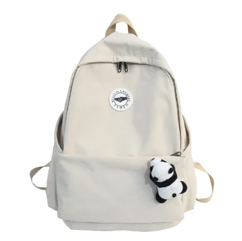 

2020 new Korean backpack fashion simple and versatile ladies backpack large capacity lightweight breathable student canvas bag
