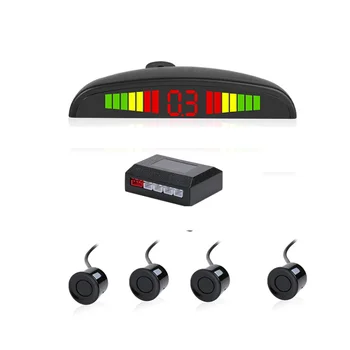 

LED Display Parking Sensors Car Auto Reversing sensors Car Backup Radar 4 Sensors Buzzer Backup Alarm Car 12V