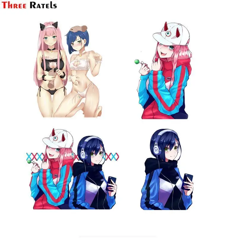 Three Ratels FC534 любимый в Franxx 002 Zero Two и 15 аниме сексуальная девушка наклейка |