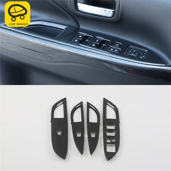 

CAR MANGO Car Styling Door Gate Window Lift Button Switch Panel Cover Sticker Interior Accessories for Mitsubishi Outlander 2017