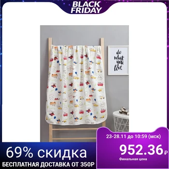 

Blanket light Baby I "Cars" 90 * 90 cm, four-layer muslin, 100% cotton 4729538