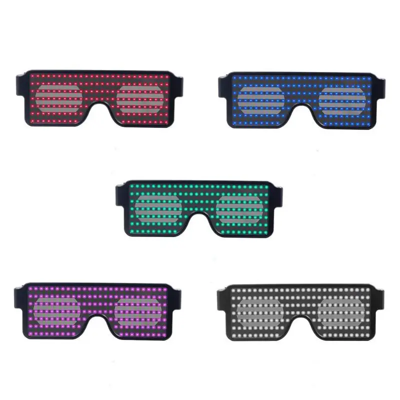 

Neon Flashing LED Light Up Shades Glasses Glowing Sunglasses Decoration
