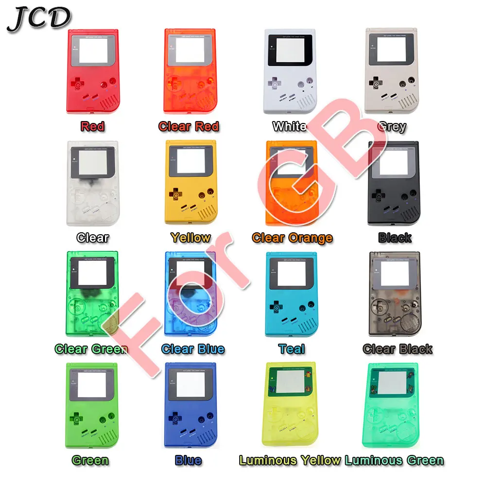 JCD для GameBoy Классическая игра Сменный Чехол пластиковый корпус крышка с кнопкой Набор для nintendo GB корпус Чехол консоль