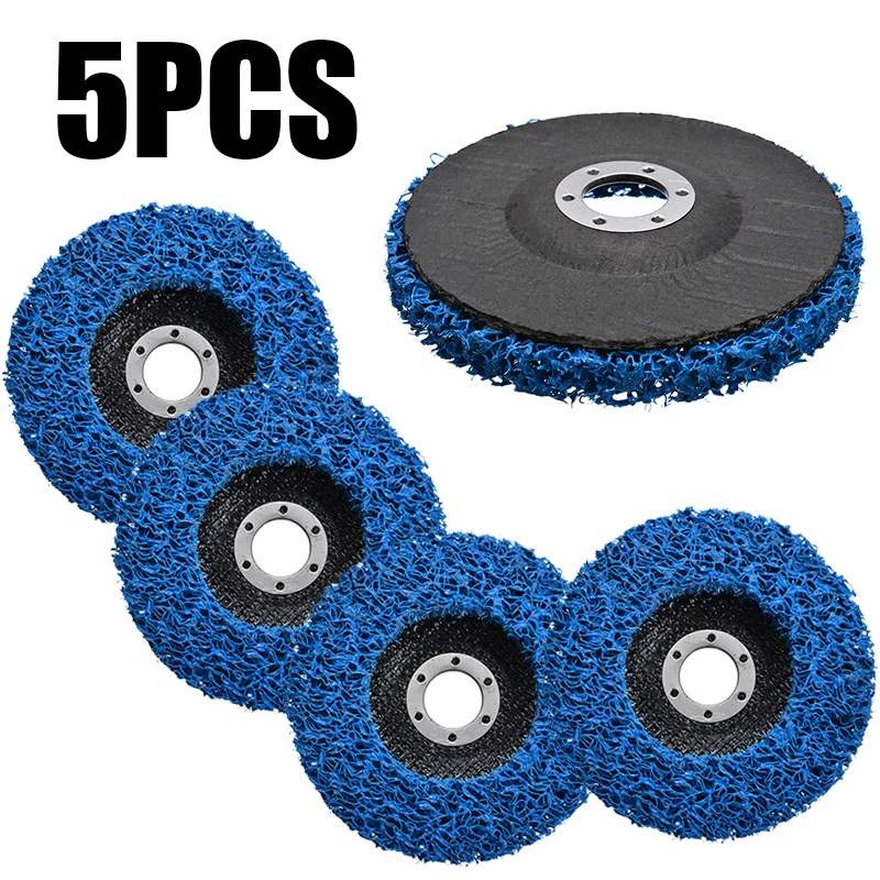 

5pcs Cleaning Disc Polishing Grinding Wheel Pad 125x22mm For Paint Rust Removal Clean Abrasive Angle Grinder Aceessories