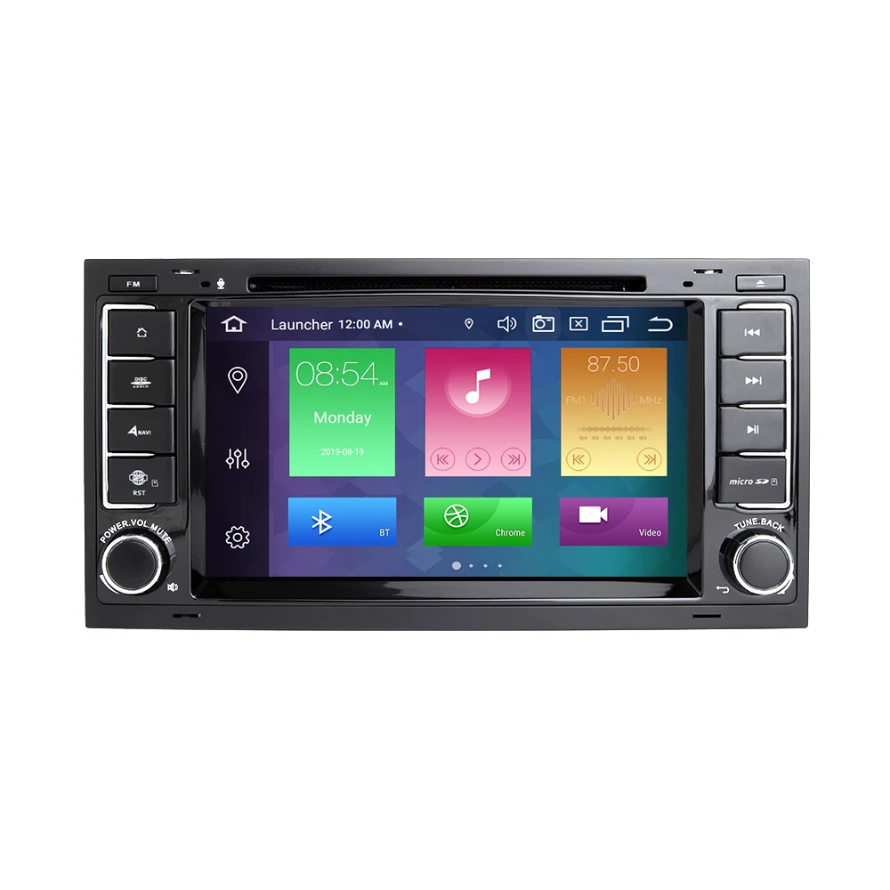 8 ядро ips DSP 4 Гб 64 Гб 2 Din Android 9,0 Автомобильный DVD плеер для VW/Volkswagen Touareg/транспортер T5 2004-2011 Мультимедиа gps радио