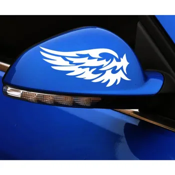 

Hot 2pcs Car Window Sticker Funny Personality Rear View Mirror Suitcase Sticker