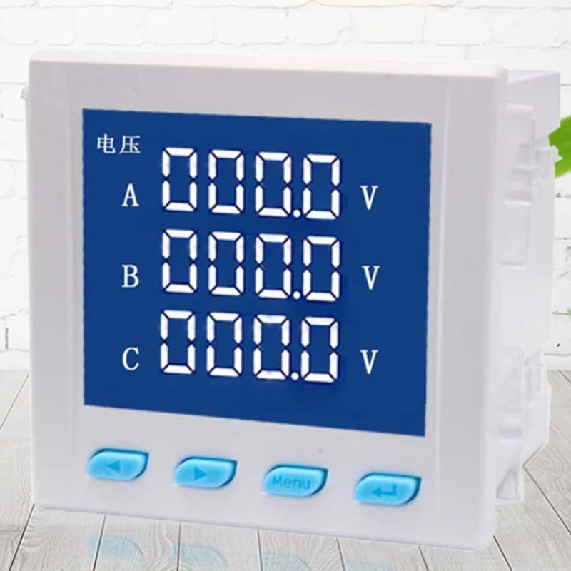 Three Phase LCD Digital Multifunction Meter Energy Accumulation Current Display Three Phase Liquid Crystal Ammeter