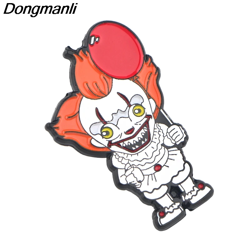 P4225 Dongmanli ювелирные изделия Стивен Кинг это призрак металлические эмалированные булавки и броши классные нагрудные булавки сумки значок подарки
