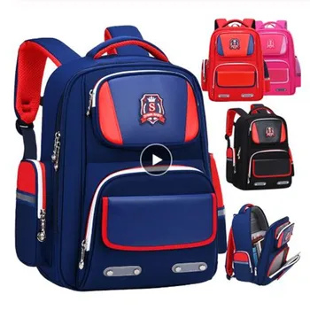 

British style Children schoolbags for grades 1-3-6 kids orthopedic school backpacks Large capacity primary school bags mochila