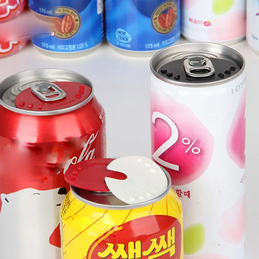 New 5PC Reusable Colorful Can Sealer High Quality Barricade Soda Protector Suit For Bottle Mouth Can Sealer FD
