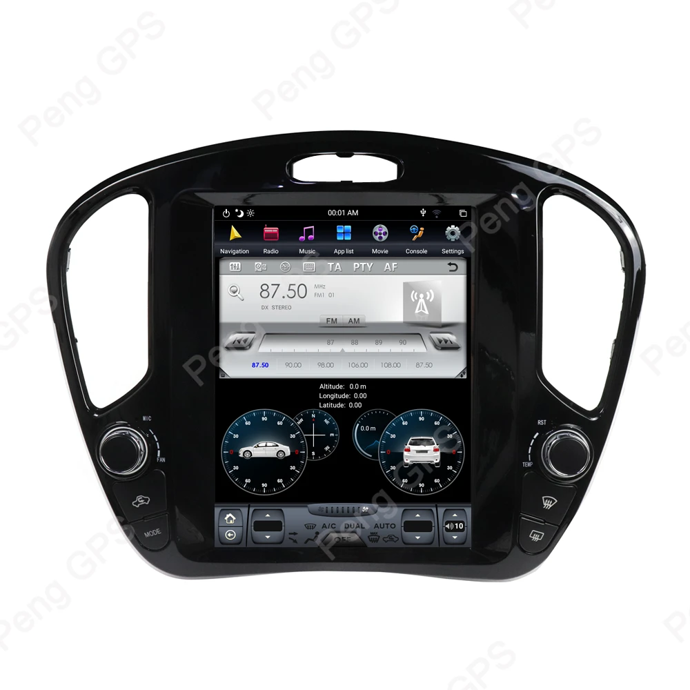 Top Android 8.1 Tesla-style Vertical Screen GPS Navigation for Nissan Juke for Infiniti ESQ 2010-2018 Audio Player 4K 1920*1080 Unit 3