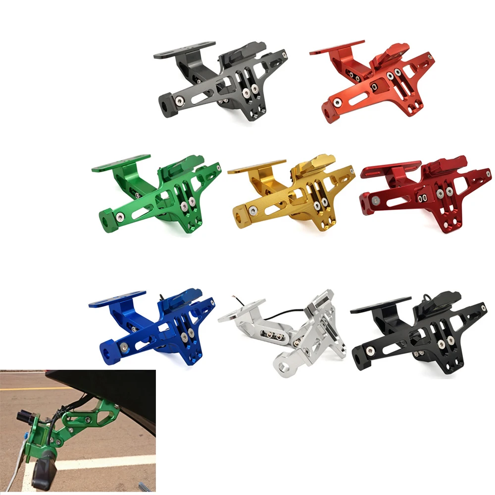 

For BMW f 800 gs Adventure F800S F800ST Universal CNC Motorcycle Rear License Plate Mount Holder and Adjustable Angle License
