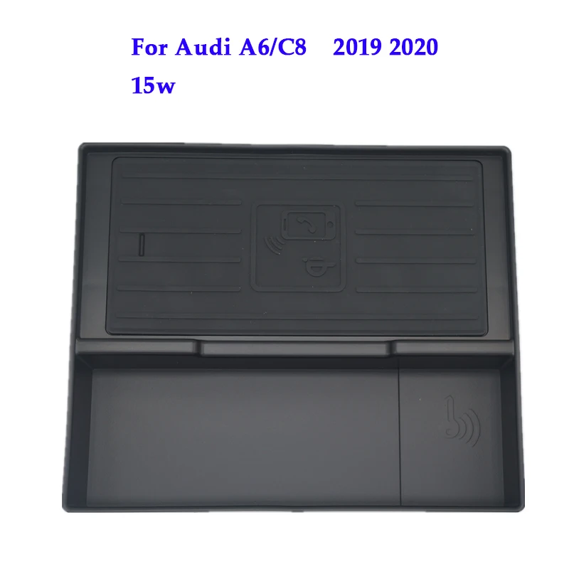 

Wireless charger For Audi A6 C8 15W QI fast wireless charging plate panel phone holder 15w for iphone for Audi A6/C8 2019 2020
