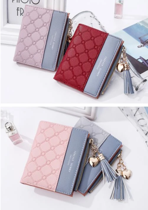 Кошельки кошелек с кисточкой модный женский кошелек женская карта кожа cartera mujer Высококачественная сумка кошелек Женская молния