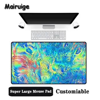 

Mairuige Big Promotion Large Size Multi-size Locked Mouse Pad Colorful oil paintingPattern PC Computer Notebook Desk Mat