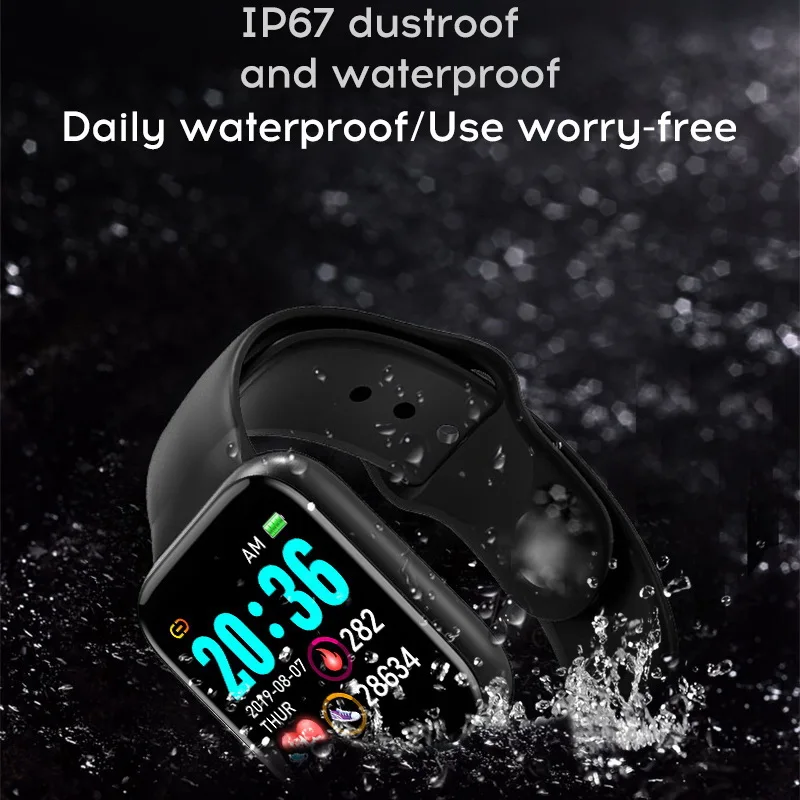 Y68 D20 Pro Смарт часы Bluetooth фитнес трекер спортивный браслет монитор сердечного