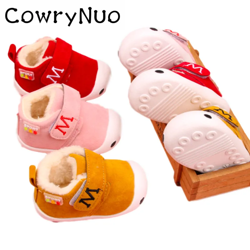 

Insole 11.5-13.5cm Winter Baby Soft Bottom Warm Winter First Walker Sledge for Children