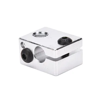 

1 Pcs 3d printer Aluminium Heat Block V6 J-head Makerbot MK7 or MK8 Extruder 15x15x10mm both 1.75mm and 3.0mm M6 Nozzle