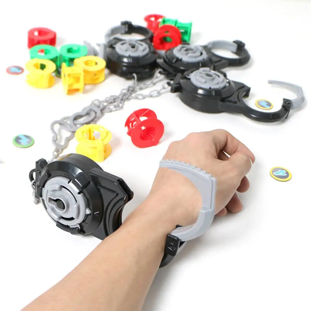 1PC Joke Toy For Children Toys Simulation Handcuffs Desktop Game Puzzle Brain Inspiration Interactive Toy for Kids 1PC Joke Toy For Children Toys Simulation Handcuffs Desktop Game Puzzle Brain Inspiration Interactive Toy for Kids