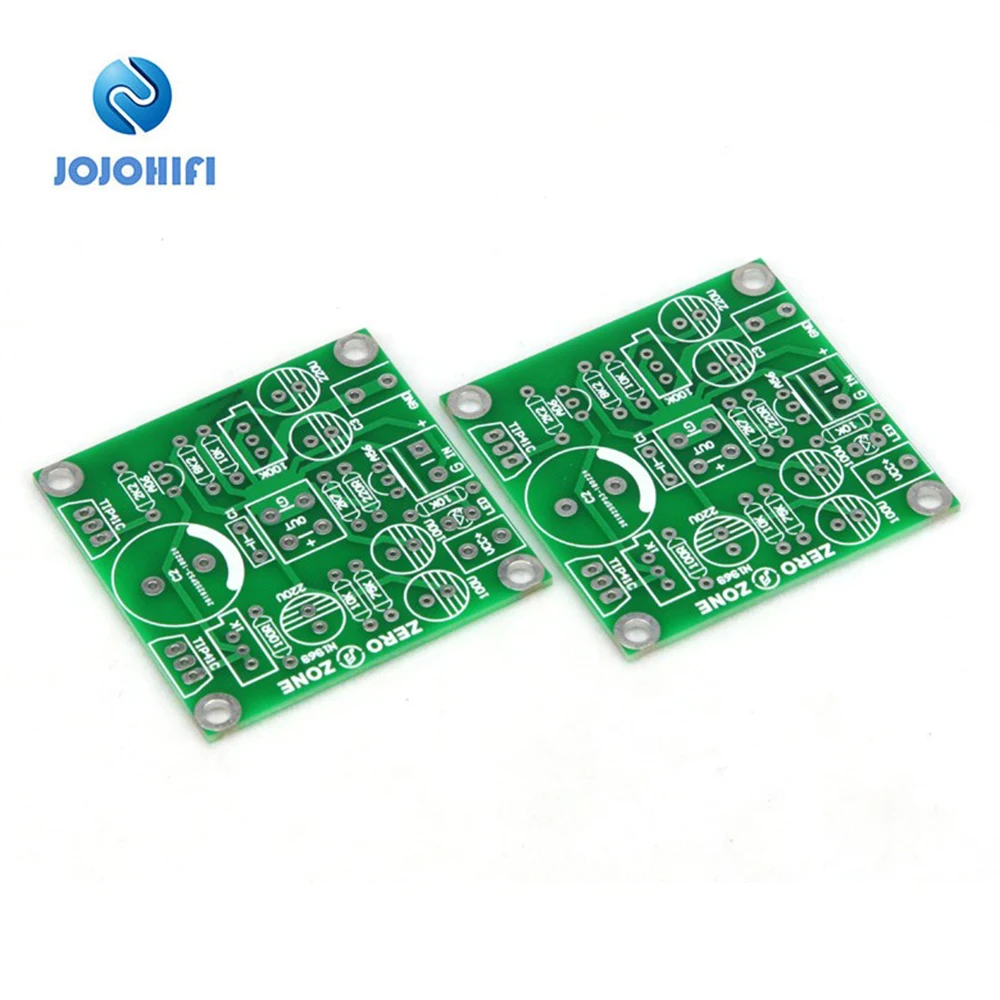 One Pair PCB Board for Classical Version TIP41C JLH1969 12-24VDC Class A Dual Channel Audio Amplifiers Mini AMP Amplifier Board pcb board drv134pa high performance dual channel single ended to balance finished board 63 63mm second version