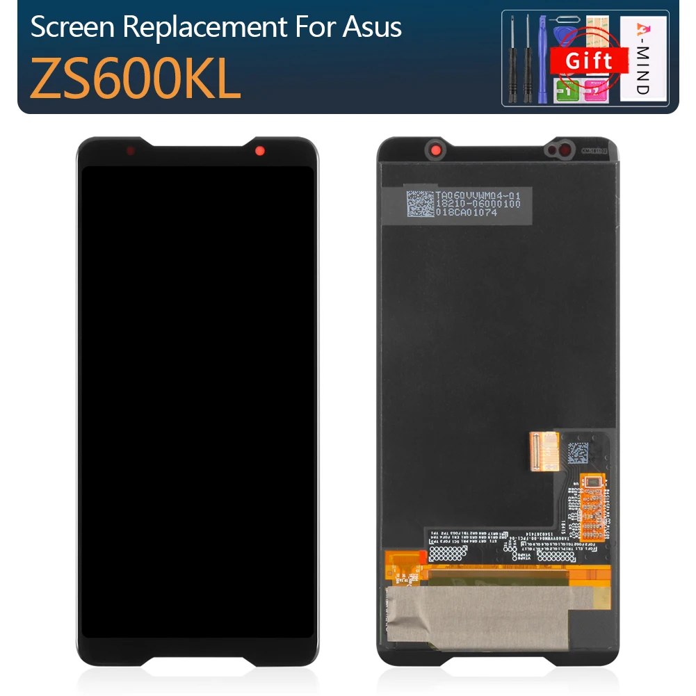 

2018 Original Amoled screen for Asus ROG phone Zs600kl z01QD LCD Display Touch Screen Digitizer Assembly Replacement Spare Parts