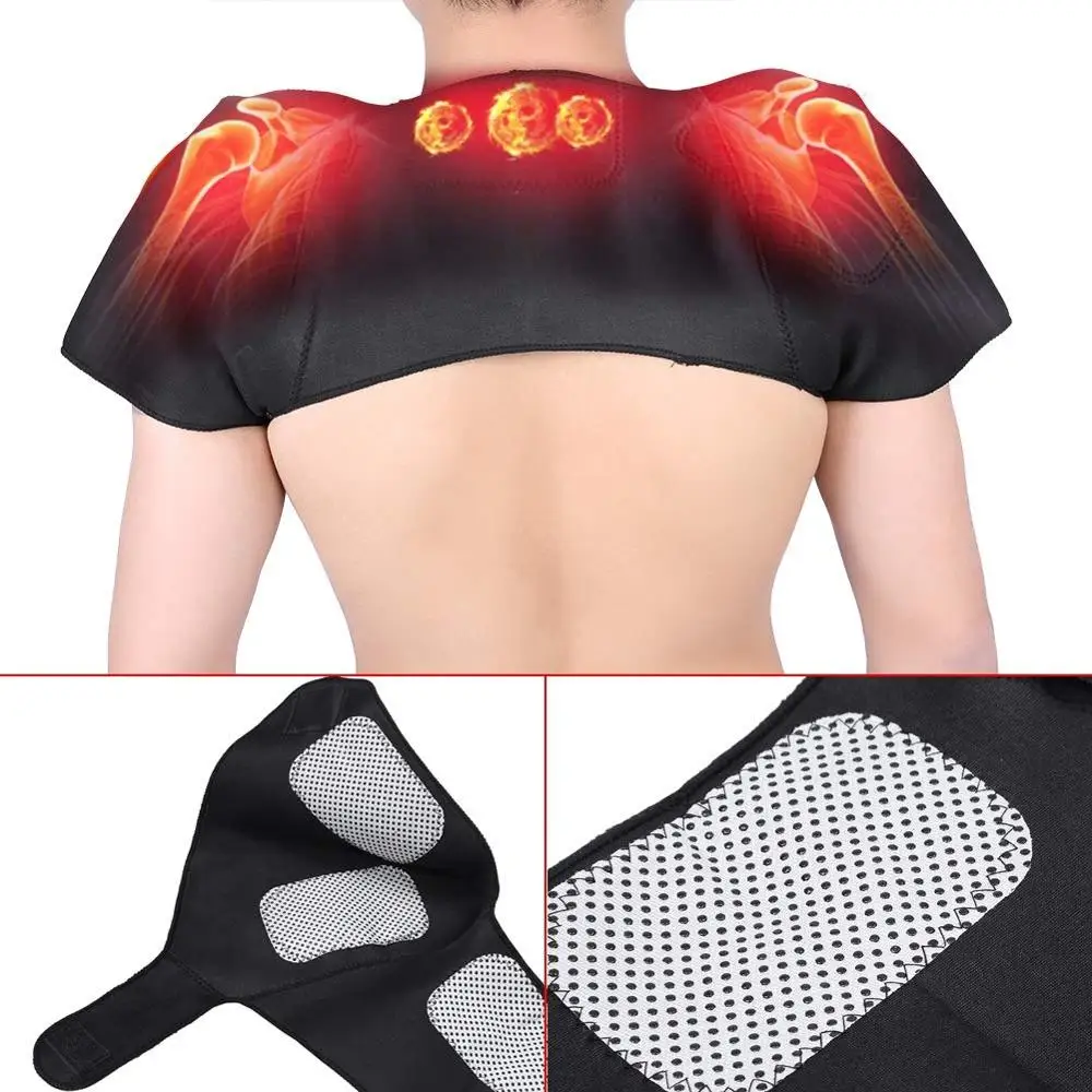 

Tourmaline Magnetic Therapy Neck Support Relieve Shoulder Neck Pain Improve Periarthritis Shoulder Heating Belt Shoulder Care