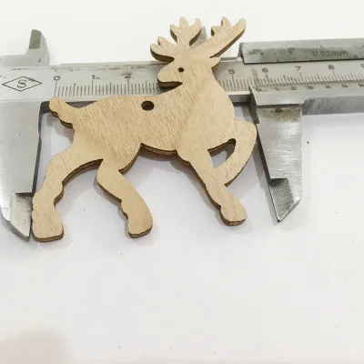 Type4 10 шт. деревянные поделки из мультфильма DIY вырезы ремесленные украшения Деревянный орнамент для украшения дома деко Рождество - Цвет: Type4