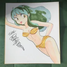 Рисование такахаши румико autographed shikishi доска объявлений Urusei Yatsura rare 79C