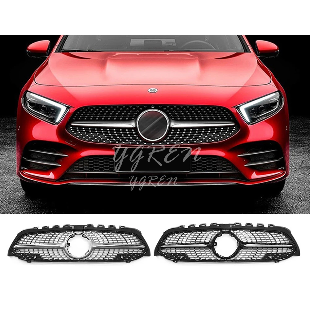 GT R AMG Алмазная Передняя решетка для Mercedes Benz a-класс W177 A250 A200 A45