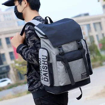 

Practical Street USB Charge Backpack Unisex Waterproof College Couple Bag Large Capacity Laptop Cloth Travel Bags Mochila DF502