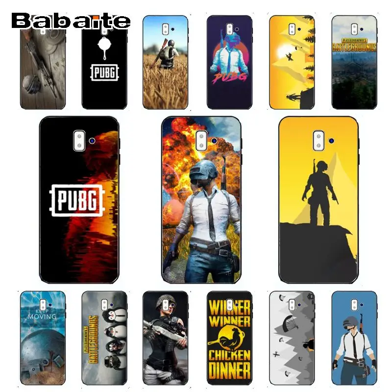 Чехол для galaxy j6 plus PUBG Coque Shell для телефона samsung galaxy j6 plus A6 A8 A9 A10 A30 A50 мобильный чехол